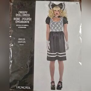 Creepy Doll Dress Costume Womens L/XL